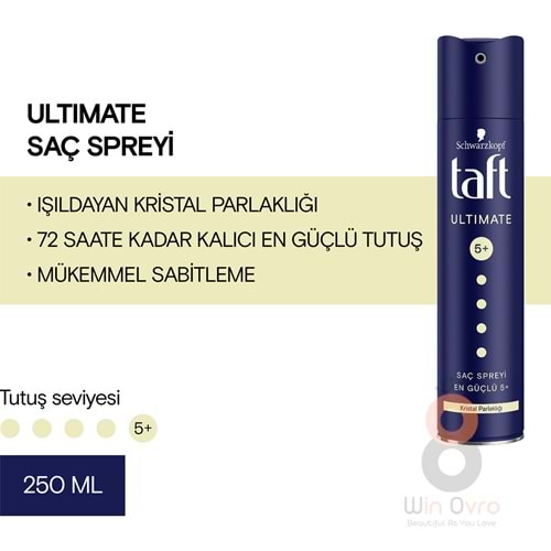 Taft Ultımate Sprey 250 Ml Kalıcı Tutuş Saç Spreyi