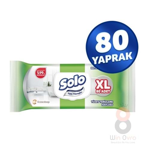 Solo Tüm Yüzeyler Islak Temizleme Havlusu Xl 80 Yaprak