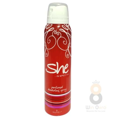 She is Special Deodorant Body Spray for Women - Kadın Parfümlü Deodorant Sprey Kırmızı - 150ml