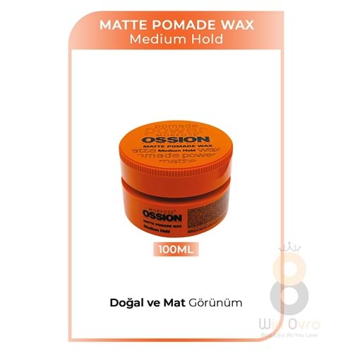 Morfose Ossion Medium Hold Pomade Krem Mat Wax 100 ml