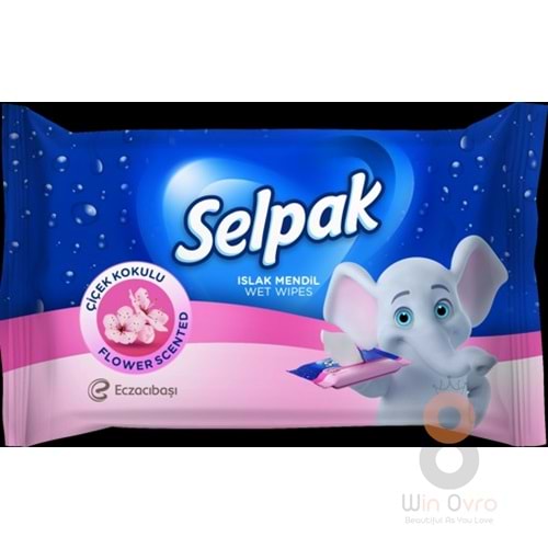 Selpak Islak Cep Mendil 3'lü Paket Çiçek Kokulu