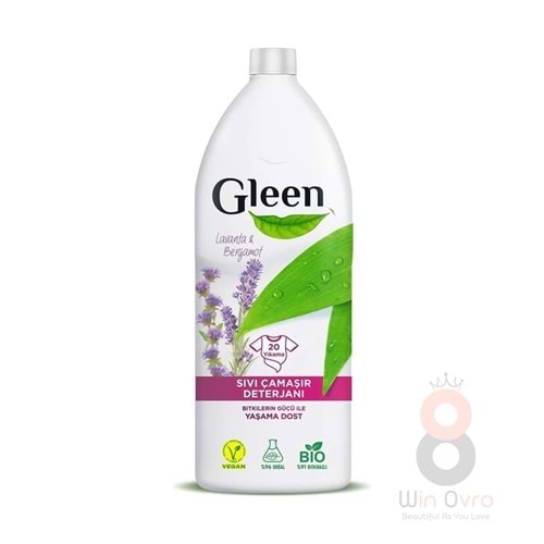 Gleen Sıvı Çamaşır Deterjanı 1 Lt Lavanta