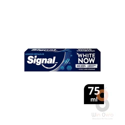 Signal White Now Leke Karşıtı Kahve Ve Sigara Içenler Için Beyazlatıcı Diş Macunu 75 ml