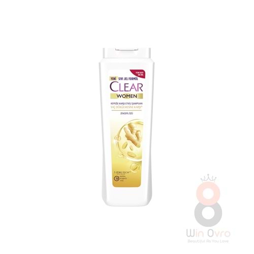 Clear Women Kepeğe Karşı Etkili Şampuan Saç Dökülmesine Karşı Zencefil Özü 180 ml Seyahat Boy