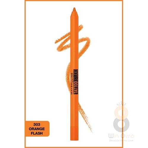 Maybelline New York Tattoo Liner Jel Göz Kalemi Orange Flash TATTO LİNER