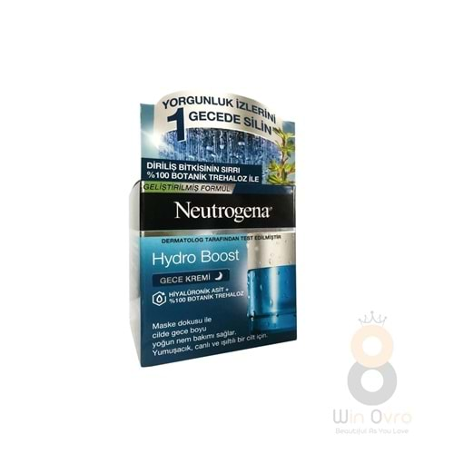 Neutrogena Hydro Boost Hiyalüronik Asit Botanik Trehaloz Gece Kremi 50 ml