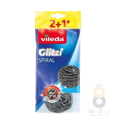 Vileda Çelik Sünger 2+1 Inox Bulaşık Teli