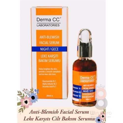 Derma CC Laboratories Anti Blemish Serum Night Leke Karşıtı Gece Serumu 30 ml