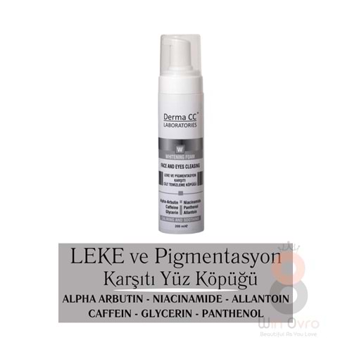 Derma CC Laboratories Whıtenıng Foam Face And Eyes Cleansıng - Leke Karşıtı Cilt Bakım Köpüğü 200 ml