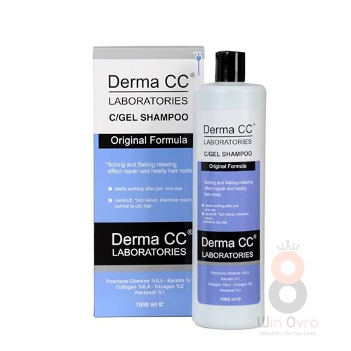 Derma CC Laboratories C/gel Shampoo 1000ml / Kepek-kaşıntı-pullanma-dökülme Karşıtı