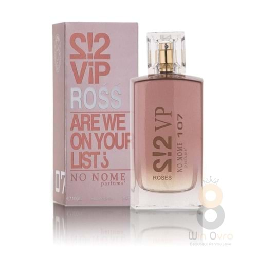 No Nome 107 Vip Ross For Women 100 Ml Edt Kadın Parfüm Vip Rose