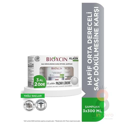 Bioxcin Genesis 3 Al 2 Öde Yağlı Saçlar Için Şampuan 3*300ml