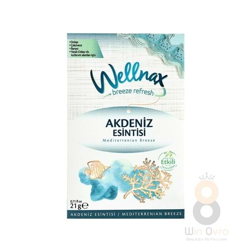 Wellnax Breeze Refresh Dolap Ve Çekmece Kokusu Akdeniz Esintisi 21 gr.