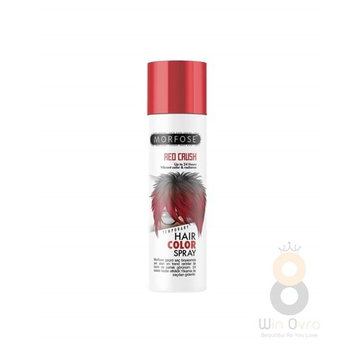 Morfose Renkli Saç Spreyi Red Crush Kırmızı 150 ml.