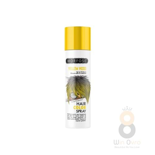 Morfose Renkli Saç Spreyi Yellow Mood Sarı 150 ml.