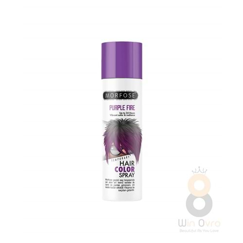 Morfose Renkli Saç Spreyi Purple Fire Mor 150 ml.