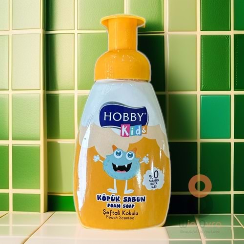 Hobby Kids Çocuklar İçin Köpük Sabun Şeftali Kokulu 200 ml.
