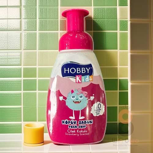 Hobby Kids Çocuklar İçin Köpük Sabun Çilek Kokulu 200 ml.