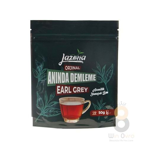 Lazona Anında Demleme Earl Grey Siyah Çay 50 gr. 25'li Tek Dem Paketi ( Bergamotlu )