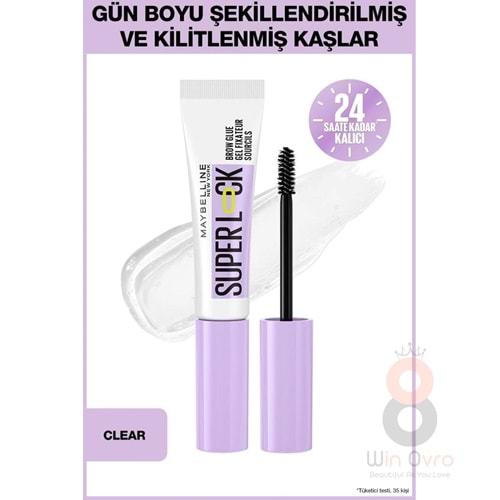 Maybelline New York Super Lock Brow Glue Kaş Sabitleyici Maskara