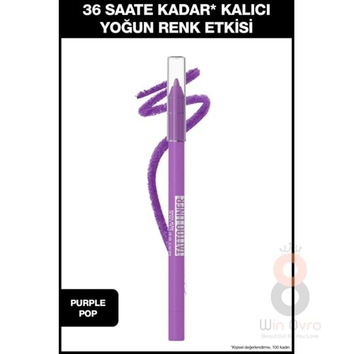 Maybelline New York Tattoo Liner Jel Göz Kalemi - Purple Pop