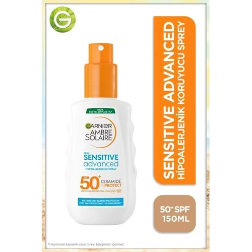 Garnier Garnier Sensitive Advanced Spray For Hassas Ciltler Spf50 Garnier (150ML)