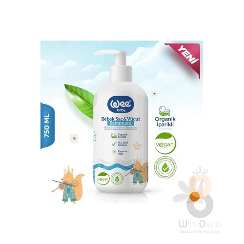 Wee Baby Bebek Saç Ve Vücut Şampuanı Vegan 750 ml