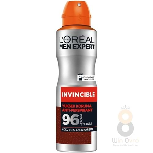 Loreal Paris Men Expert Invincible Anti Perspirant Sprey Deodorant 150 ml