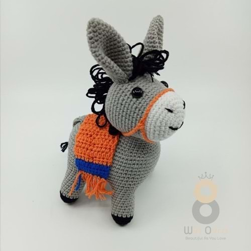 Artvin Amigurumi Organik Örgü Oyuncak Eşek