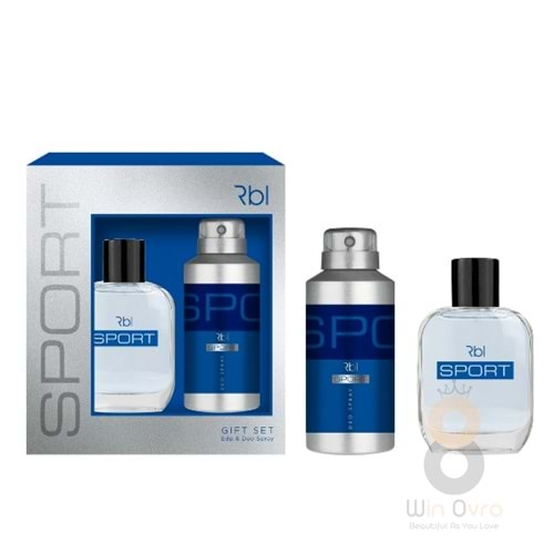 Rebul Sport - Erkek Parfüm Seti 50 ml. Parfüm + 150 ml Deo.