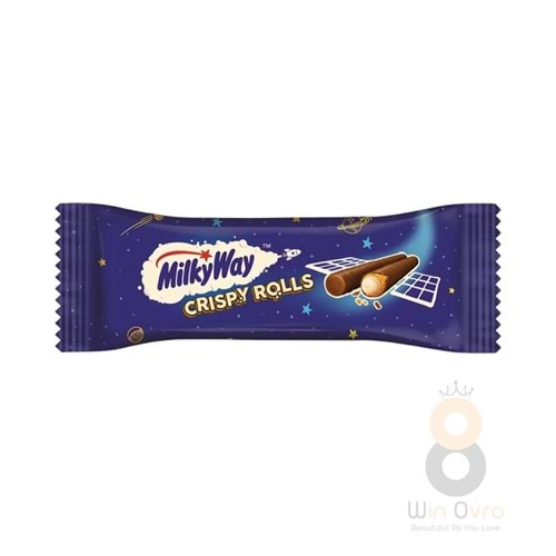 Milky Way Crispy Rolls Sütlü Çikolata Kaplı Çıtır Rulo Gofret 22.5 gr.