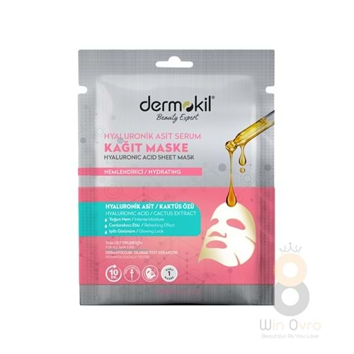 Dermokil Hyaluronik Asit Serum Kağıt Maske 28 gr.