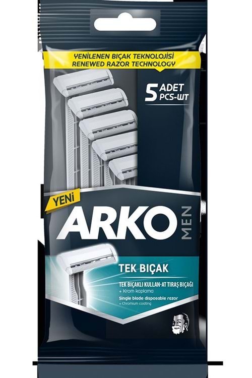 Arko Tıraş Bıçağı T1 5 Li Poşet