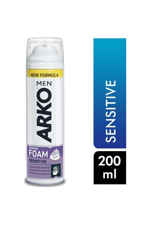 Arko Men Tıraş Köpüğü 200 ml Sensitive Tıraş Köpük ve Jelleri