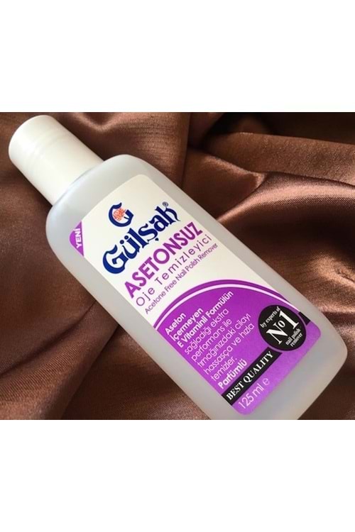 Gülşah Asetonsuz Oje Temizleyici Pembe-Mor 125 Ml