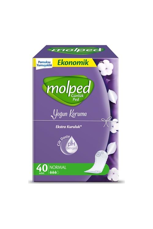 Molped Yoğun Koruma Günlük Ped 40'Lı