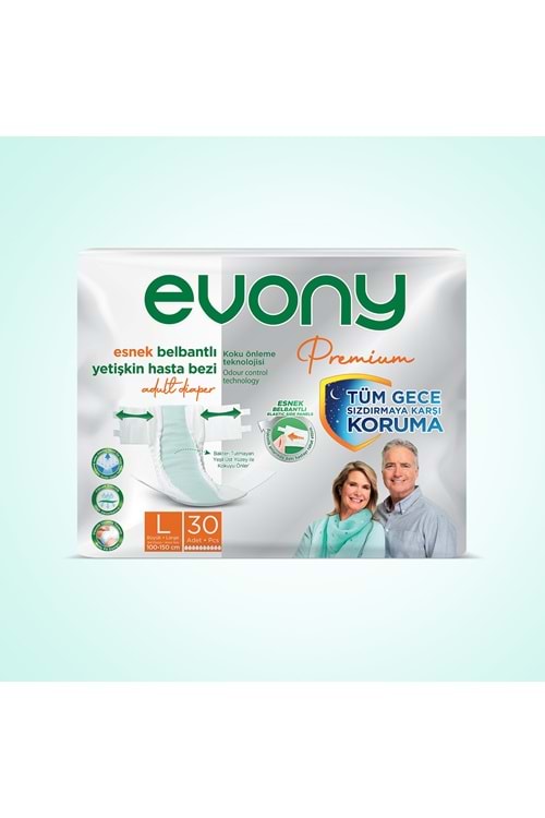 Evony Premium Yetişkin Bezi Large 30 Adet