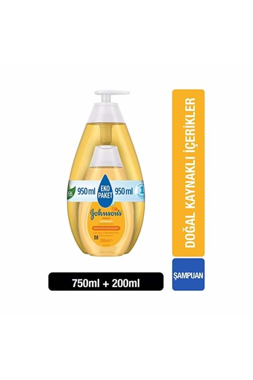 Johnson's Baby Bebek Şampuanı 750 ml + 200 ml