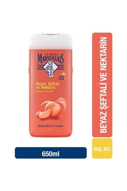 Le Petit Marseillais Beyaz Şeftali ve Nektarin Duş Jeli 650 ml