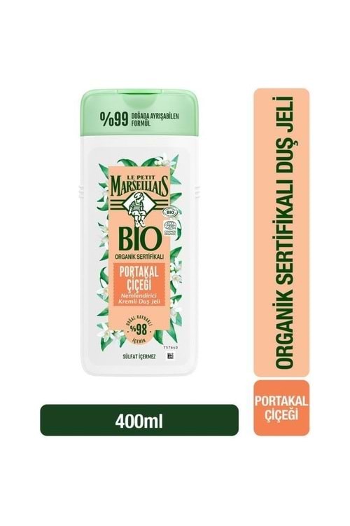 Le Petit Marseillais BIO Organik Sertifikalı Portakal Çiçeği Duş Jeli 400 ml