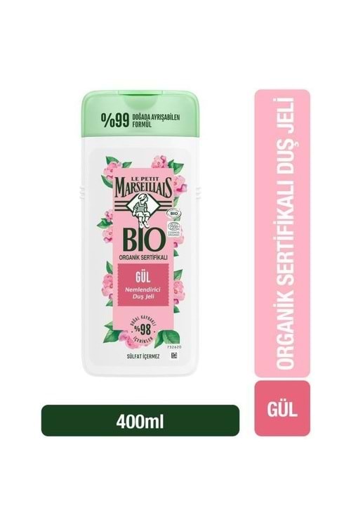 Le Petit Marseillais Bio Gül Duş Jeli 400 ml