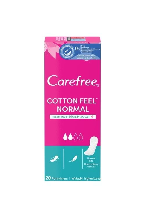 Carefree Günlük Ped Pamuk Özlü Fresh 20'li