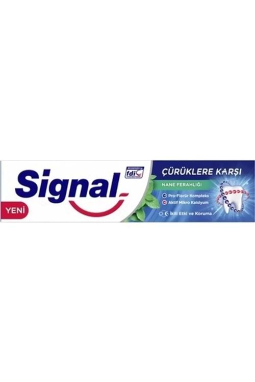 Signal Çürüklere Karşı Diş Macunu 50Ml Nane Ferahlığı