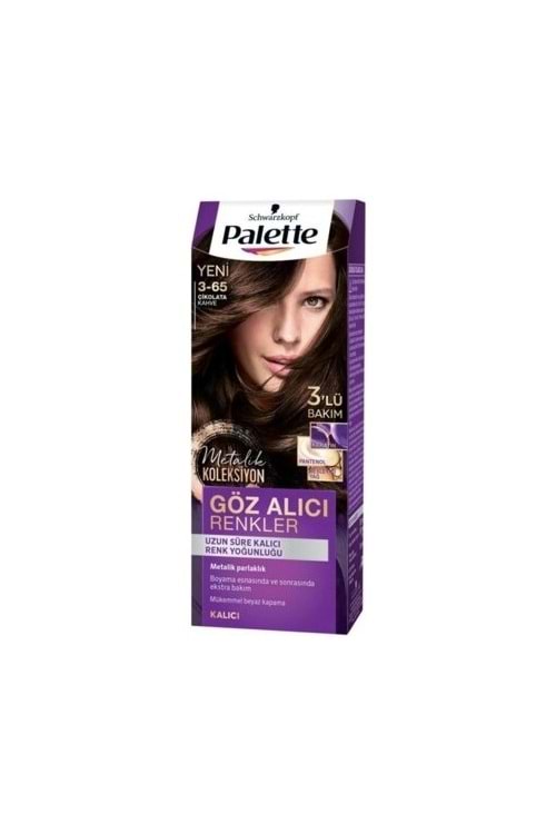Palette Göz Alıcı Renkler Saç Boyası 3.65 Çikolata Kahve