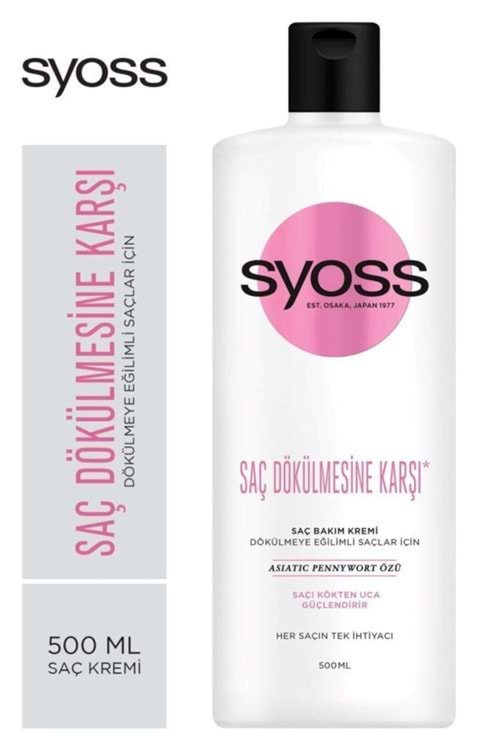 Syoss Saç Dökülmesine Karşi Saç Kremi 500 Ml