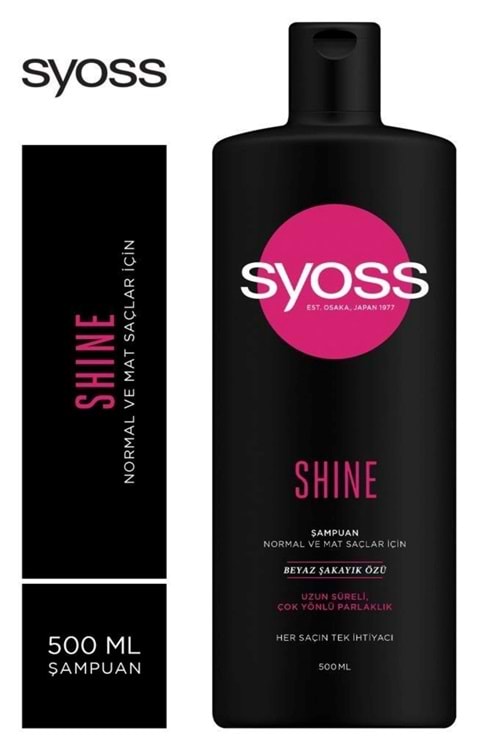 Syoss Shıne Şampuan 500 Ml Beyaz Şakayık