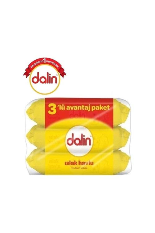 Dalin Islak Havlu Mendil Klasik 3lü 3 x 56 Yaprak