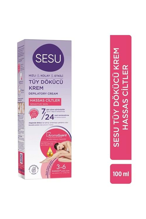 Sesu Tüy Dökücü Krem Hassas Ciltler 100 ml