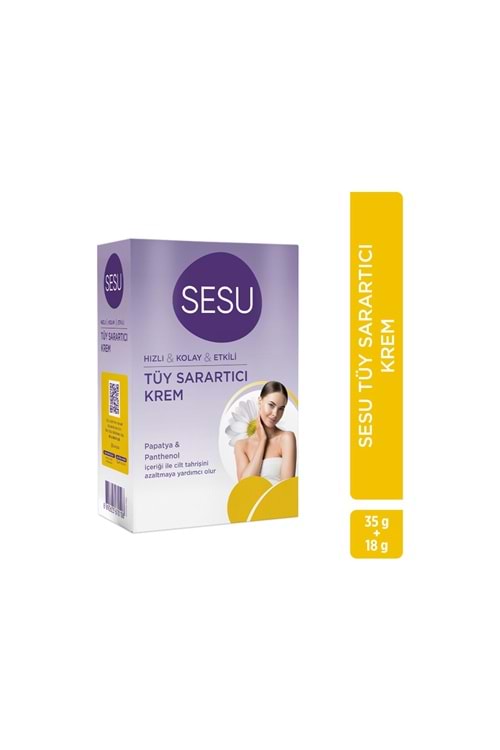 Sesu Tüy Sarartıcı Krem 35 + 18 gr
