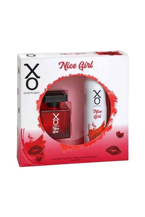 Xo Women Nice Girl Kadın Parfüm Edt 100 Ml + Deodorant 125 Ml Set